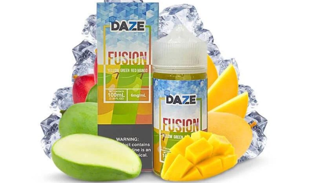 7 Daze Fusion Iced 100ml xoài lạnh sự kết hợp hoàn hảo của hương vị tự nhiên