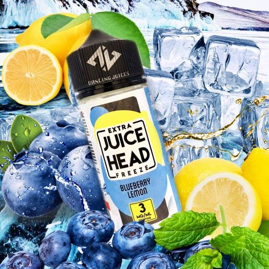 Juice Head Extra Freeze Blueberry Lemon 100ml Tinh Dau Vape My Chinh Hang