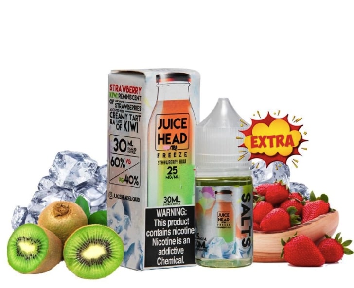 Juice Head Salt Extra Freeze Strawberry Kiwi